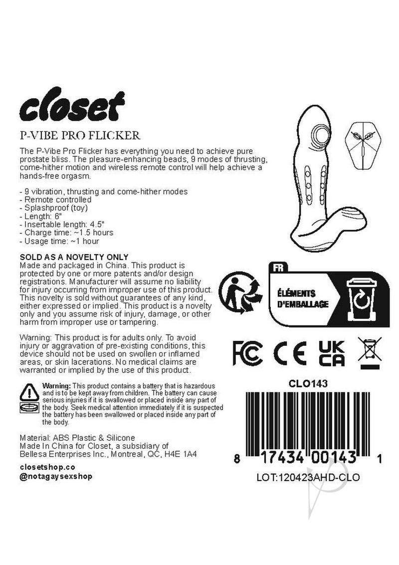 Closet P-vibe Pro Flicker