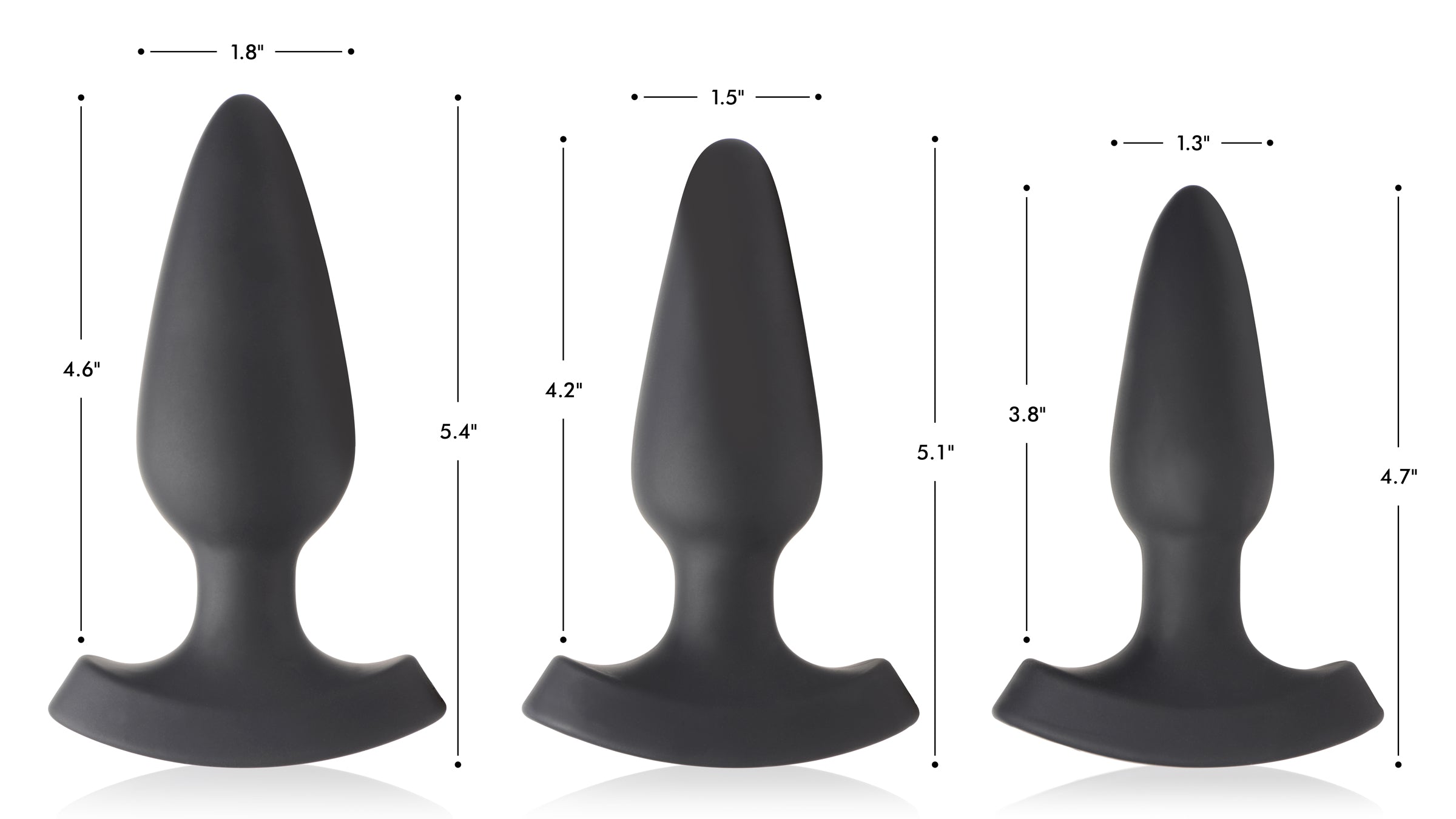 28x Laser Heart Silicone Anal Plug With Remote &ndash