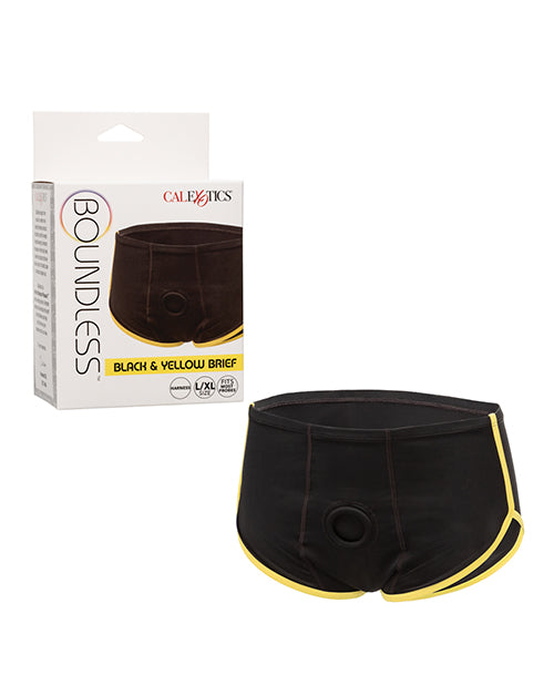 Boundless Boxer Brief - Black/Yellow