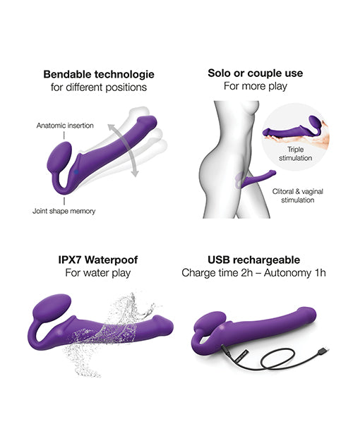 Strap On Me Vibrating Bendable Strapless Strap On