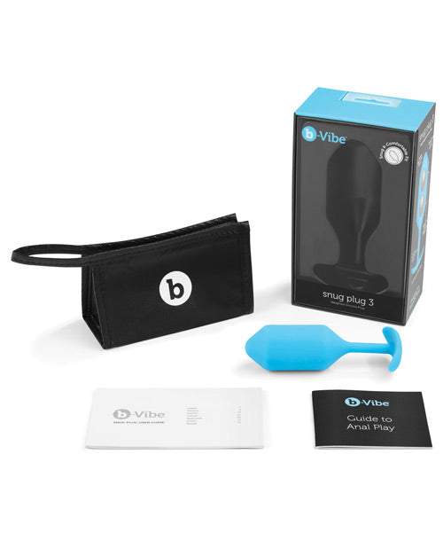 B-vibe Weighted Snug Plug 3 - 180 G