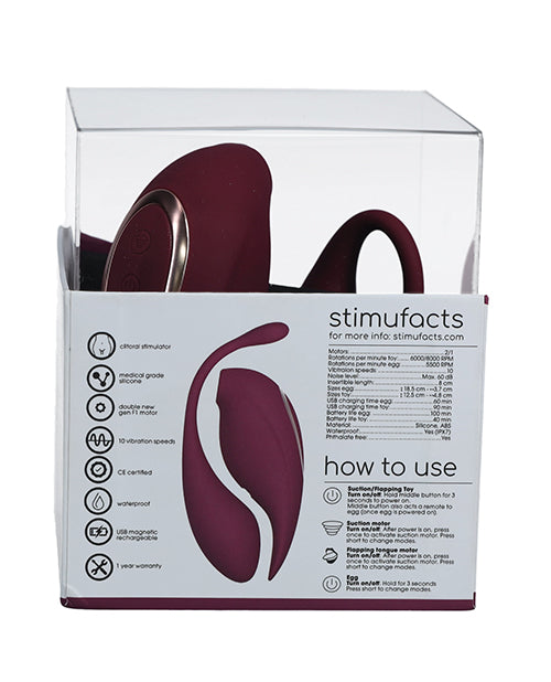 Shots Twitch 2 Vibrator W/remote Control Vibrating Egg