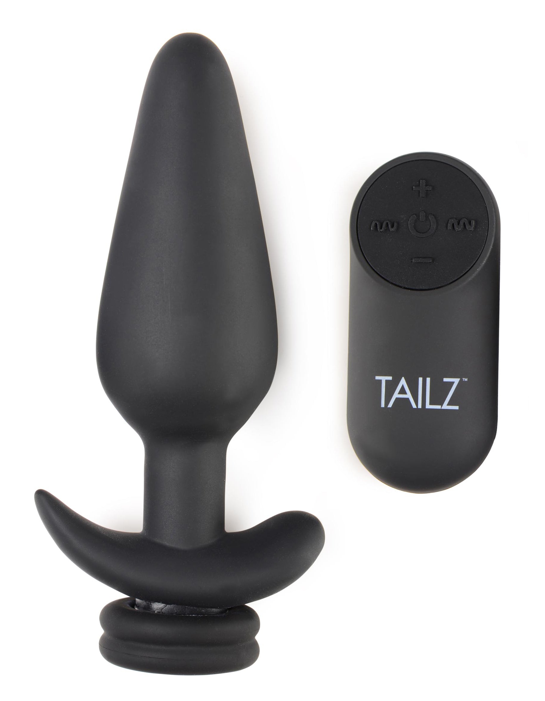 Large Vibrating Anal Plug With Interchangeable Bunny Tail