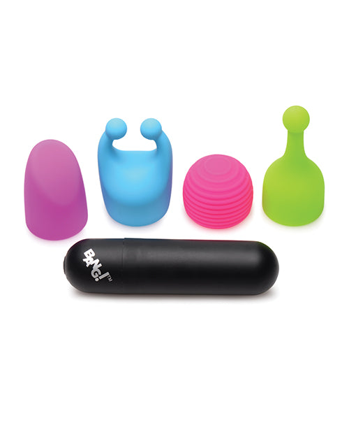 Bang! Rechargeable Bullet w/4 Attachments - Asst. Colors