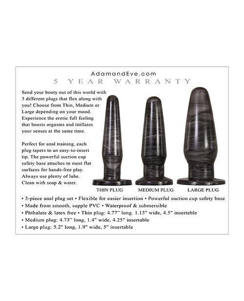 Adam & Eve Anal Rockets Trainer Set - Grey