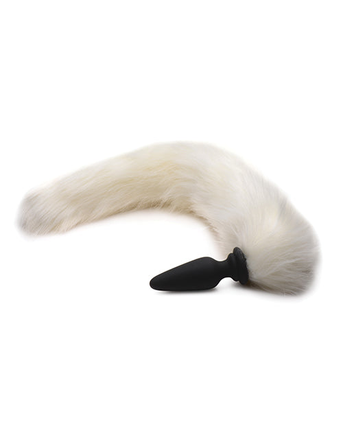 Tail^ Snap On Silicone Anal Plug w/3 Interchangeable Tails - Asst Colors
