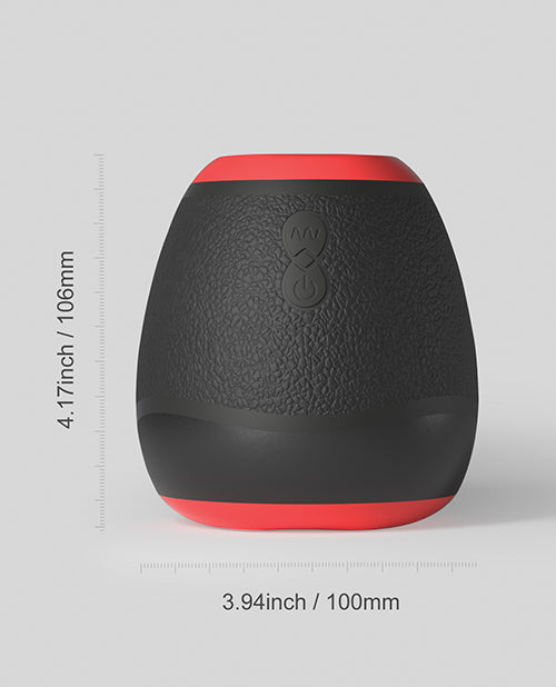 Ninja Open-Ended Vibrating Stroker Male Masturbator - Black