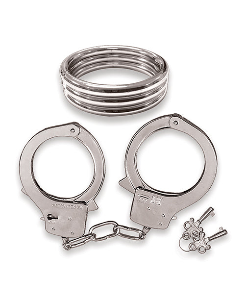 Dominant Submissive Collection Cockring and Handcuffs