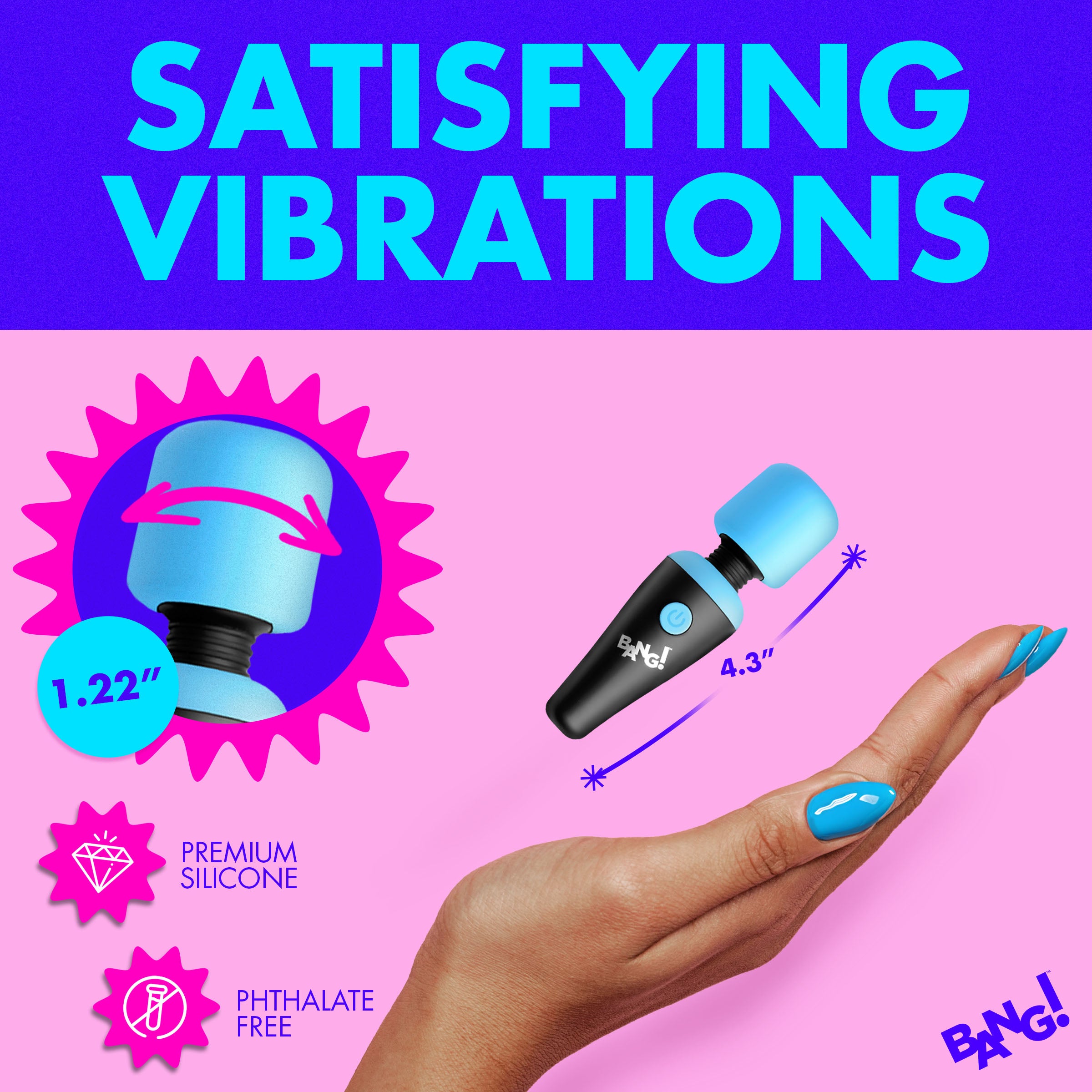 10x Ultra Powerful Silicone Mini Wand