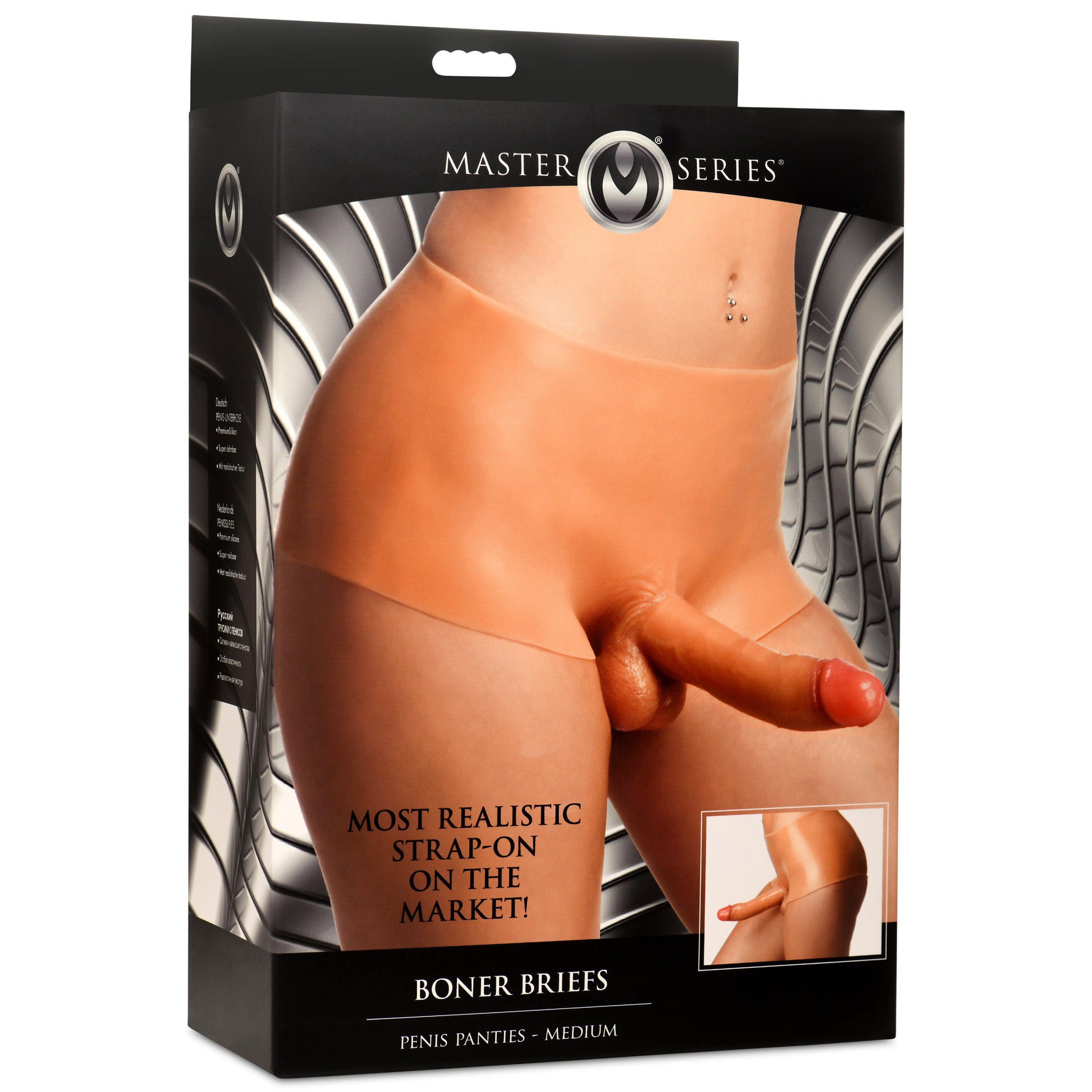 Boner Briefs Silicone Penis Strap On -