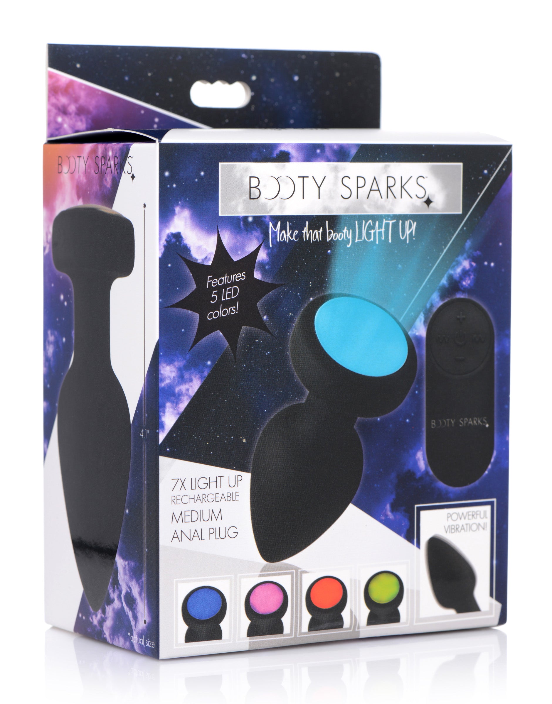 7x Light Up Rechargeable Anal Plug