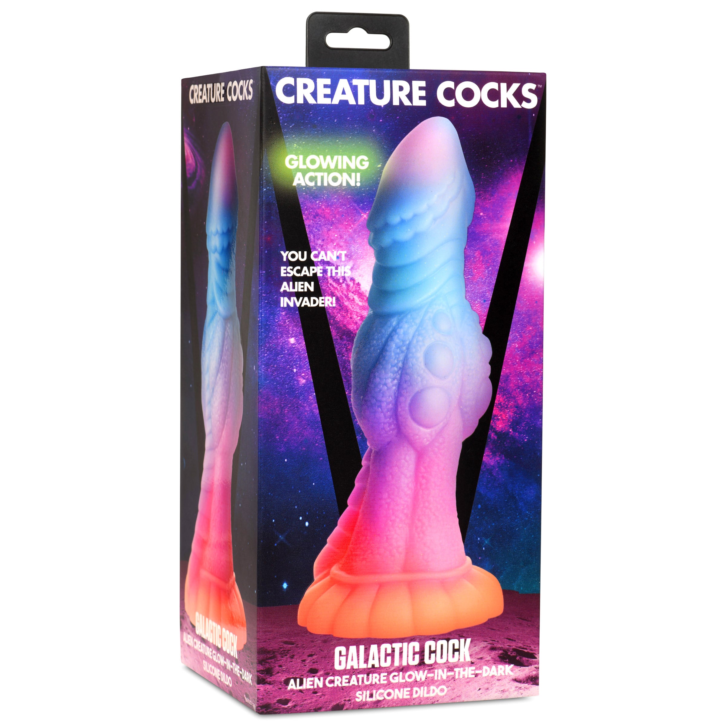 Galactic Cock Alien Creature Glow-in-the-dark Silicone Dildo