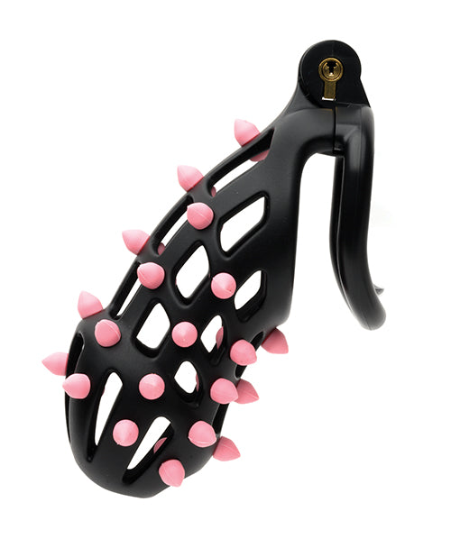 Sport Fucker Cellmate FlexiSpike Chastity Cage - Black/Pink