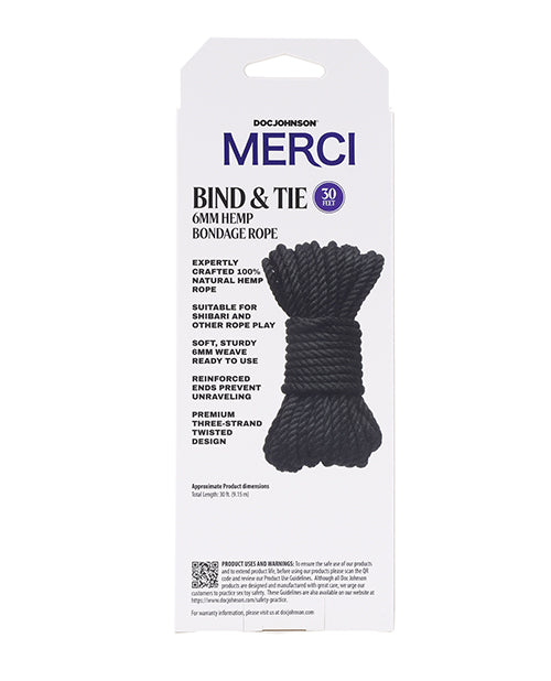 Merci Bind & Tie Hemp Bondage Rope - Ft