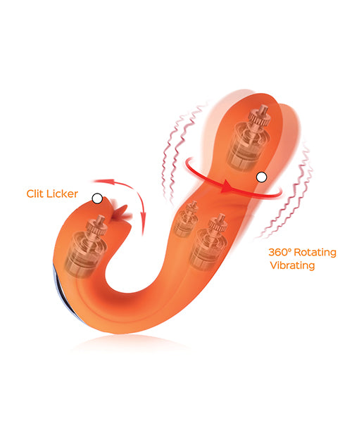 Joi Pro Rotating Head G-spot Vibrator & Clit Licker W/remote