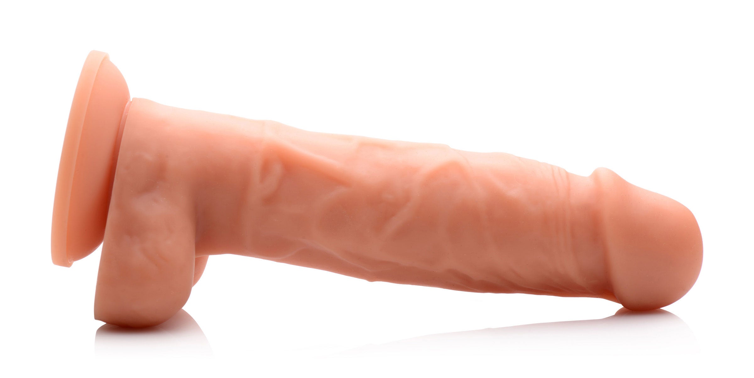 Power Pecker 7 Inch Silicone Dildo With Balls
