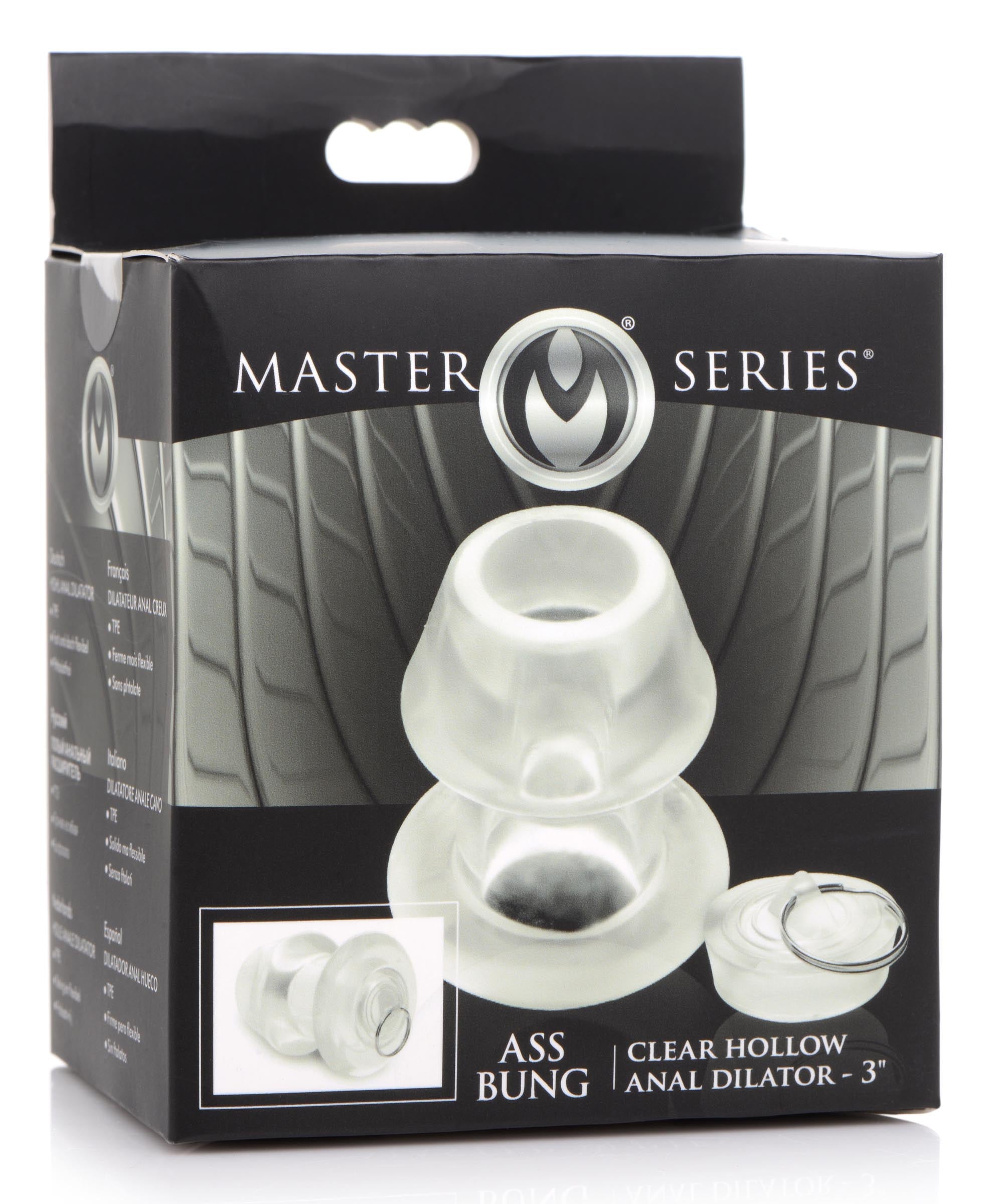 Ass Bung Clear Hollow Anal Dilator With Plug