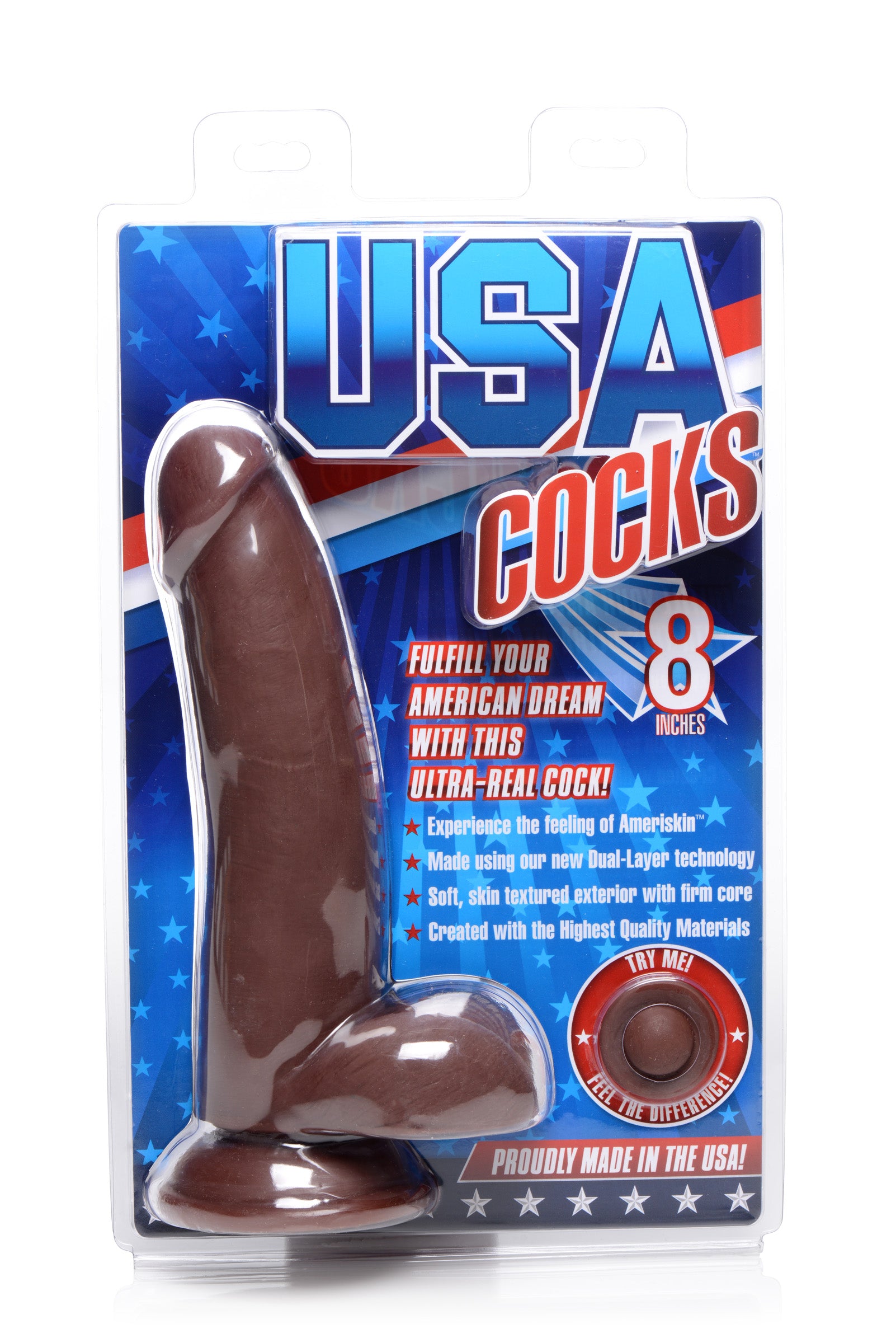 8 Inch Ultra Real Dual Layer Suction Cup