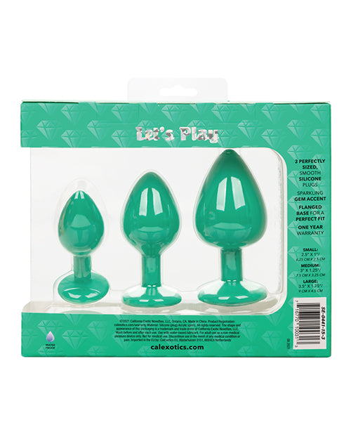 Cheeky Gems 3 Pc Plug Set