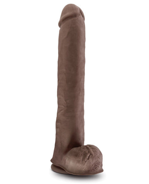 "Blush Au Naturel Daddy 14"" Sensa Feel Dual Density Dong W/suction Cup"