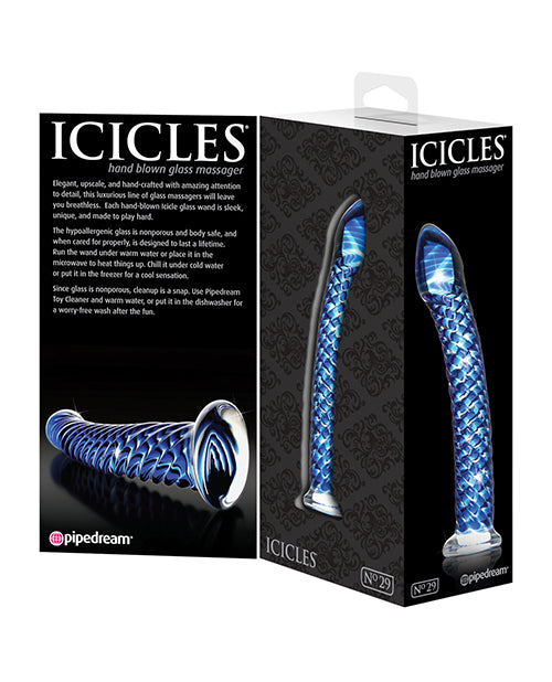 Icicles No.Hand Blown Glass - Clear W/ridges