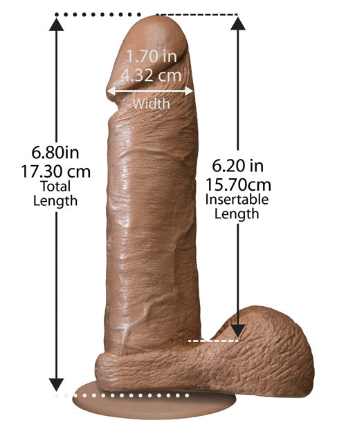"6"" Realistic Cock W/balls"