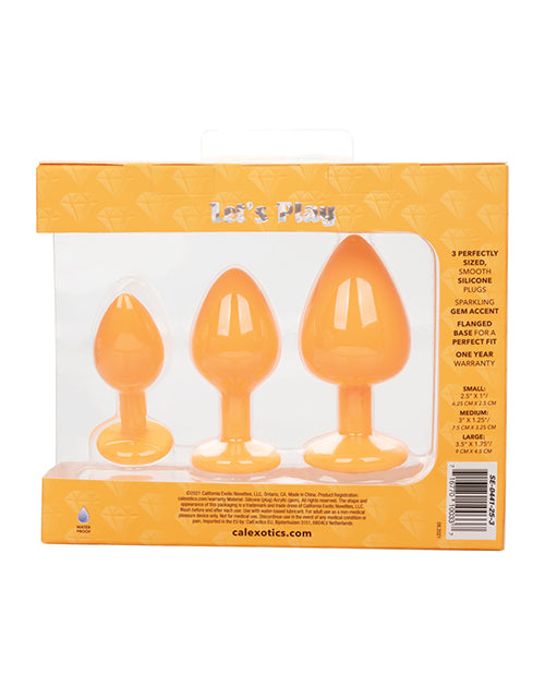 Cheeky Gems 3 Pc Plug Set