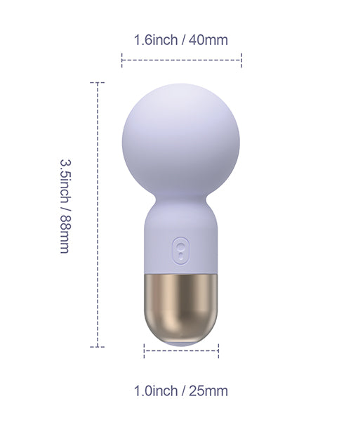 Pokewan Pocket Mini Vibrating Wand Massager - Pale