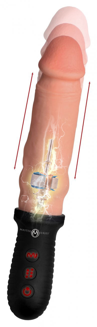 8x Auto Pounder Vibrating And Thrusting Dildo With Handle