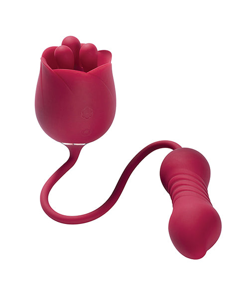 Rosa Rotating Rose Toy & Thrusting Vibrator&