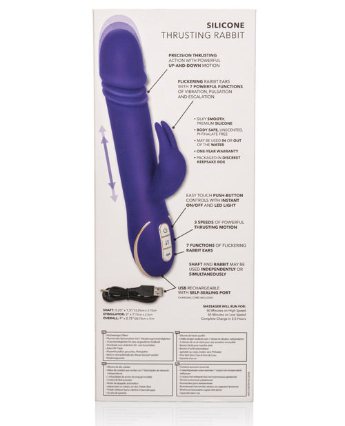 Jack Rabbit Signature Silicone Thrusting Rabbits - Purple