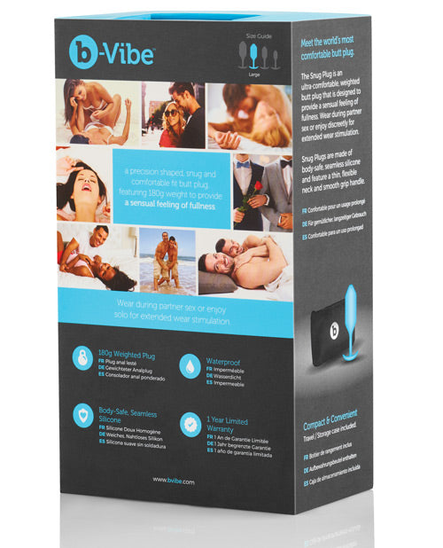 B-vibe Weighted Snug Plug 3 - 180 G