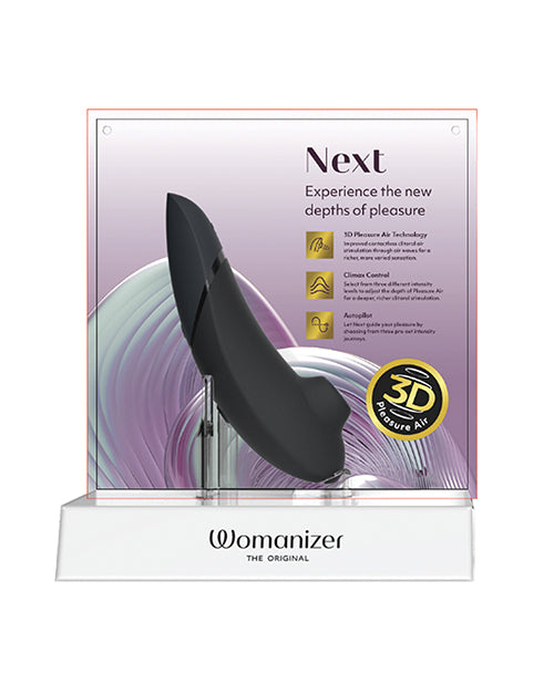 PROMO Womanizer Next Display Backwall - English Goes w/WVWZ002SGZ