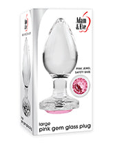 Adam & Eve Pink Gem Glass Plug