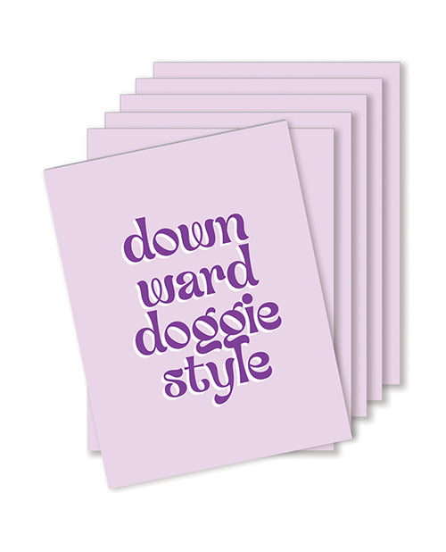 Downward Doggie Naughty Greeting Card -