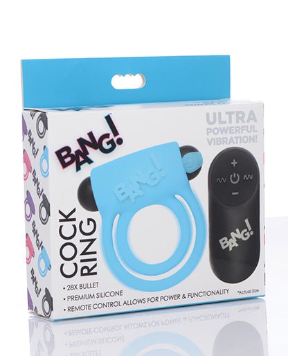 Bang! Vibrating Cock Ring &amp; Bullet W/remote Control