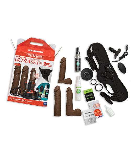 Vac-u-lock Vibrating Dual Density Ultraskyn Set W/wireless Remote