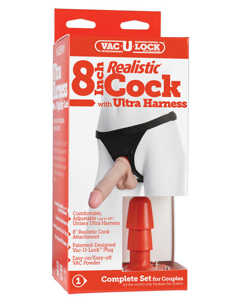 Ultra Harness 2 Set 3 Realistic Dong &amp; Powder