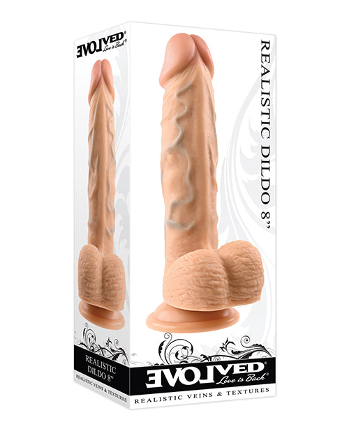Evolved 8&quot; Realistic Dildo W/balls