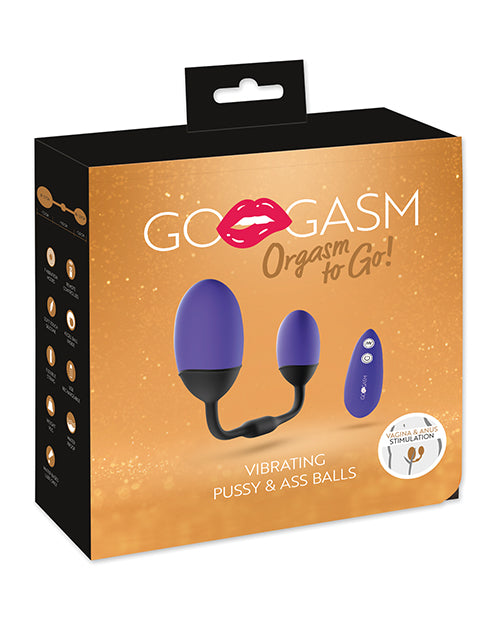 GoGasm Vibrating Pussy &amp; Ass Balls - Purple