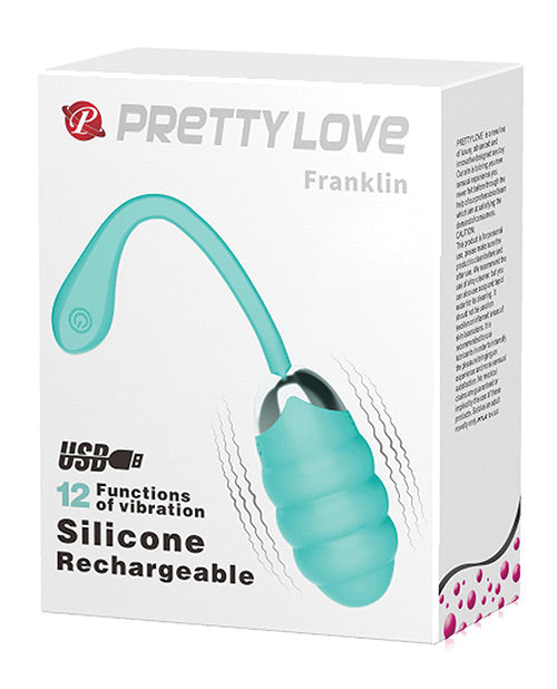 Pretty Love Franklin Remote Egg Vibe - Turquoise