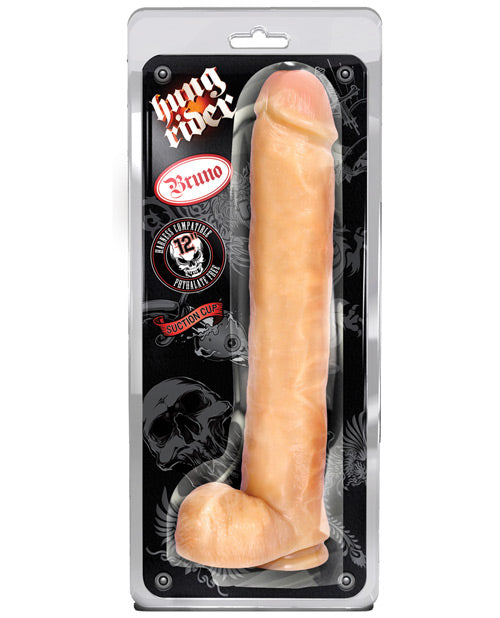 Blush Hung Rider Bruno 12&quot; Dildo w/Suction Cup - Flesh
