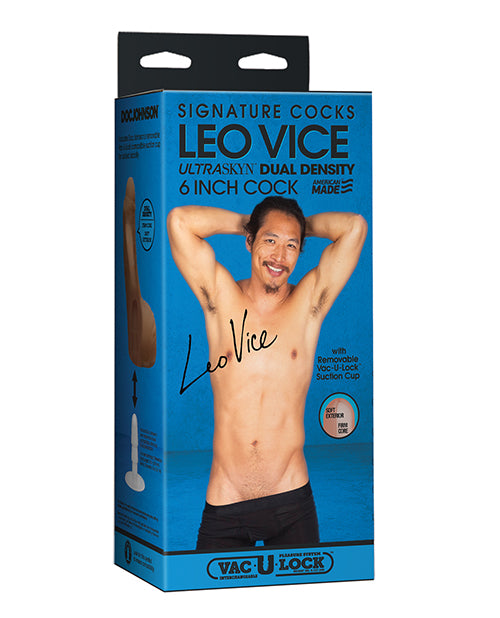 Signature Cocks 7.5&quot; ULTRASKYN Cock w/Removable Vac-U-Lock Suction Cup - Leo Vice