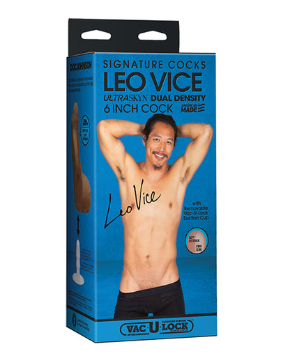 Signature Cocks 7.5&quot; ULTRASKYN Cock w/Removable Vac-U-Lock Suction Cup - Leo Vice