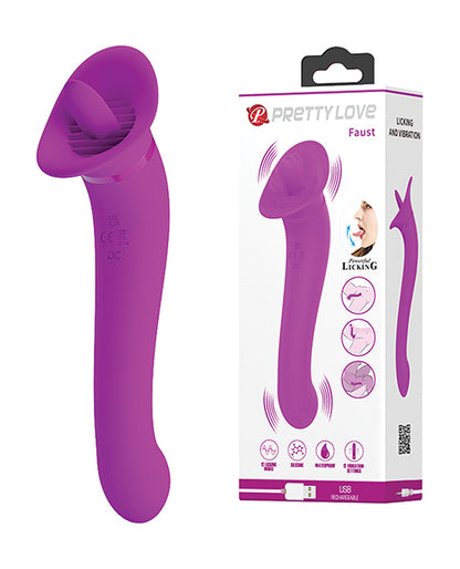 Pretty Love Faust Licking Trumpet &amp; Vibe - Fuchsia