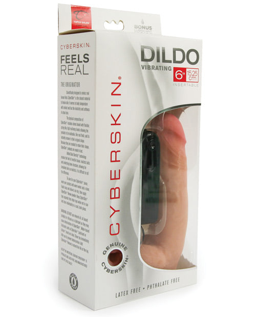 CyberSkin 6&quot; Vibrating Cyber Cock
