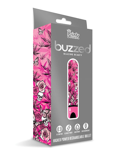 Buzzed 3.5&quot; Rechargeable Bullet - Blazing Beauty Pink