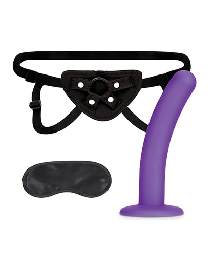 Lux Fetish 5&quot; Dildo w/Strap On Harness Set