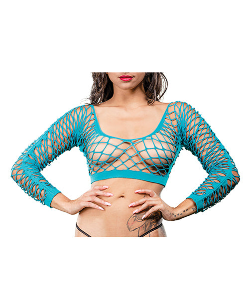 Beverly Hills Naughty Girl Crotchless Front Mesh &amp; Side Design Leggings O/s