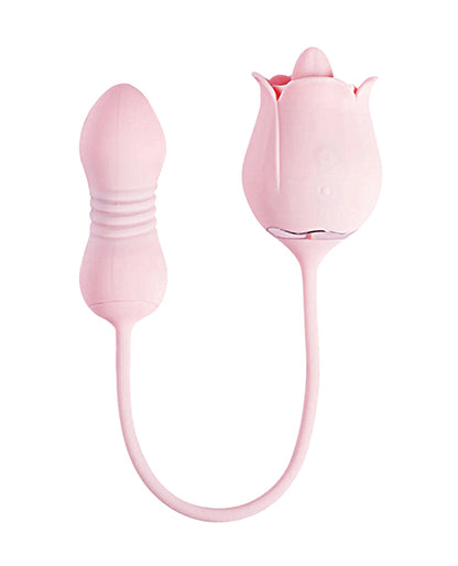 Fiona Plus Rose Clit Licking Stimulator &amp; Thrusting Egg